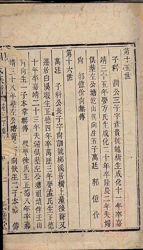 刘氏族谱_刘国淦_6册_振藻堂_清道光19年(1839_刘氏家谱_四