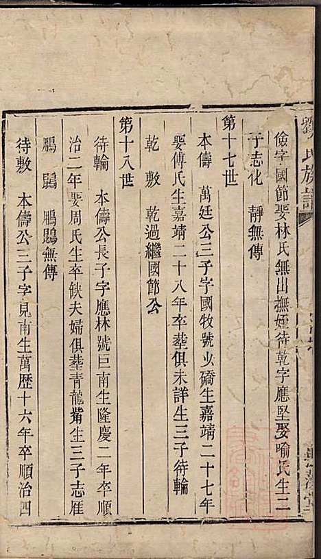 刘氏族谱_刘国淦_6册_振藻堂_清道光19年(1839_刘氏家谱_四