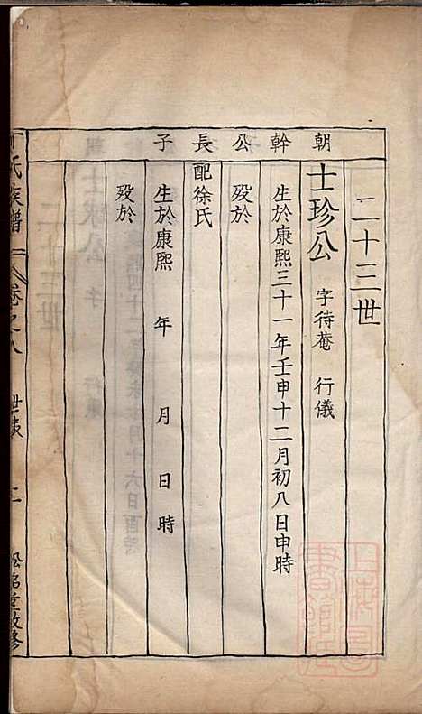 丁氏族谱_江为霖_8册_松铭堂_清光绪间据嘉庆13年(1808_丁氏家谱_八