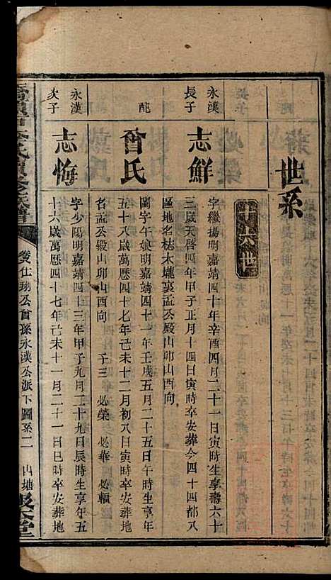 桥头一甲李氏续修族谱_15册_报本堂_清同治元年(1862_桥头一甲李氏续修家谱_十