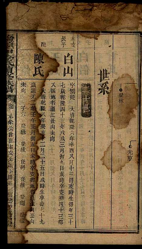 桥头一甲李氏续修族谱_15册_报本堂_清同治元年(1862_桥头一甲李氏续修家谱_十五