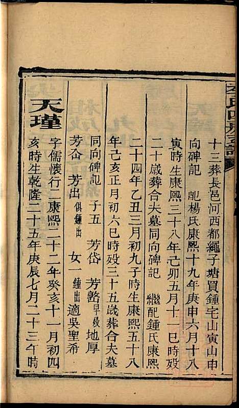 尖山李氏四房支谱_李章祁_14册_清嘉庆八年(1803_尖山李氏四房支谱_四