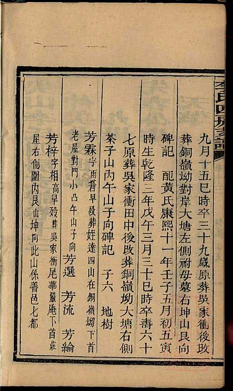 尖山李氏四房支谱_李章祁_14册_清嘉庆八年(1803_尖山李氏四房支谱_十