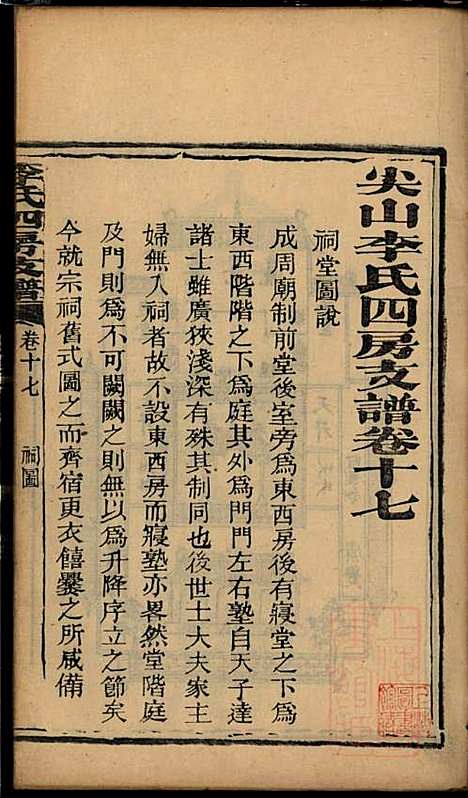 尖山李氏四房支谱_李章祁_14册_清嘉庆八年(1803_尖山李氏四房支谱_十二