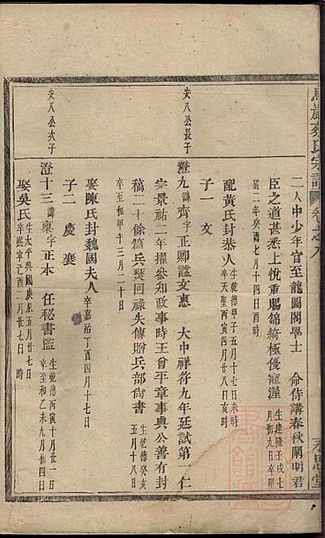 暨阳乌砶蔡氏宗谱_蔡曰?_6册_永思堂_清咸丰8年(1858_暨阳乌砶蔡氏家谱_六