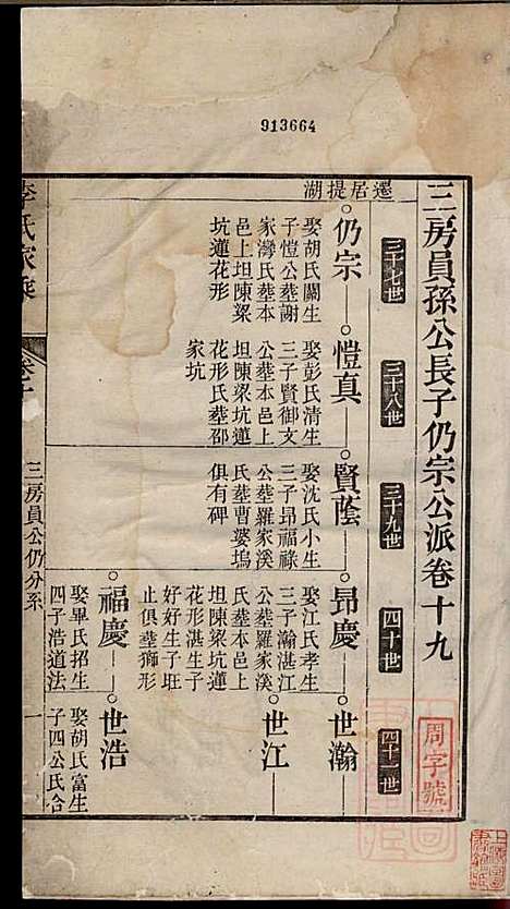 李氏家乘_李垣_28册_宣城李氏_清道光元年(1821_李氏家乘_二十