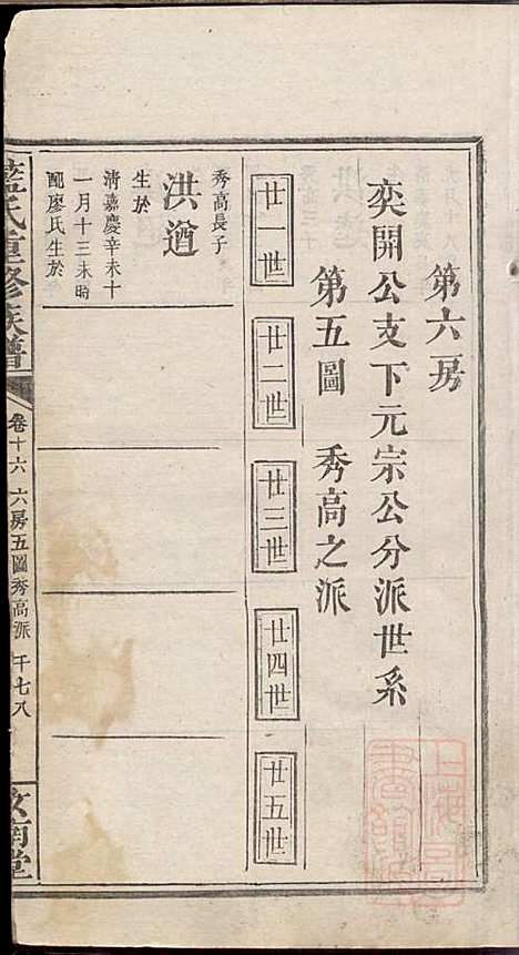 蓝氏重修族谱_蓝长馨_16册_汝南堂_清道光2年(1822_蓝氏重修家谱_十六