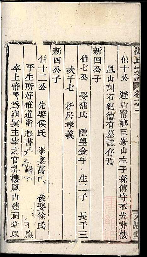 冯氏宗谱_冯焕_3册_永思堂_清光绪18年(1892_冯氏家谱_三