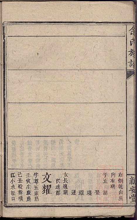 碧潭余氏族谱_余泽松_20册_新安堂_清同治5年(1866_碧潭余氏家谱_七