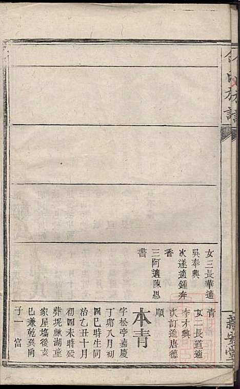 碧潭余氏族谱_余泽松_20册_新安堂_清同治5年(1866_碧潭余氏家谱_十四