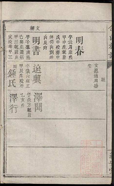 碧潭余氏族谱_余泽松_20册_新安堂_清同治5年(1866_碧潭余氏家谱_十七