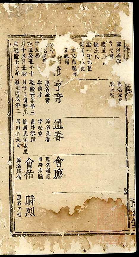 罗氏宗谱_罗全庆_4册_豫章堂_清道光23年(1843_罗氏家谱_三