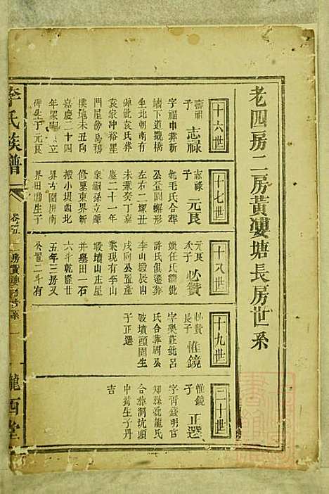 李氏族谱_李永宝_9册_陇西堂_清咸丰10年(1860_李氏家谱_四