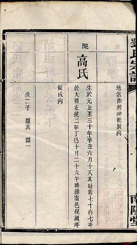 邓氏宗谱_邓述村_6册_南阳堂_清同治10年(1871_邓氏家谱_三