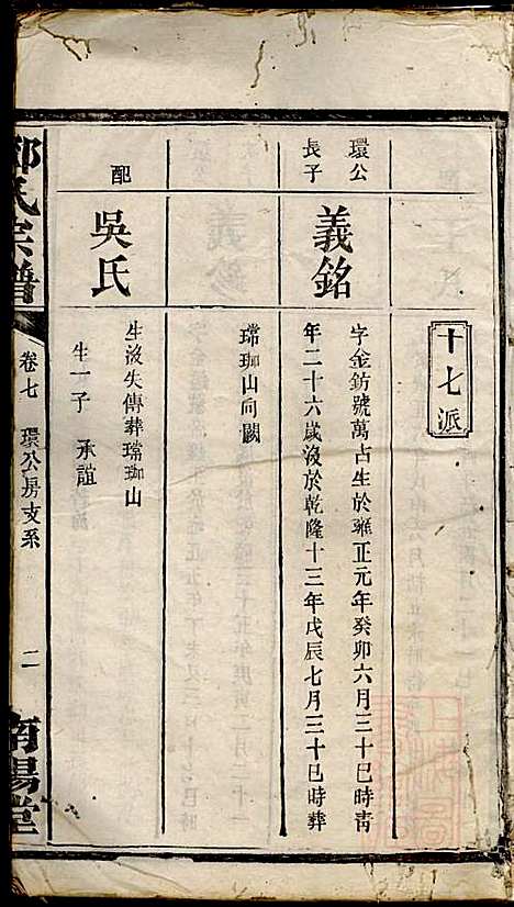 邓氏宗谱_邓述村_6册_南阳堂_清同治10年(1871_邓氏家谱_五