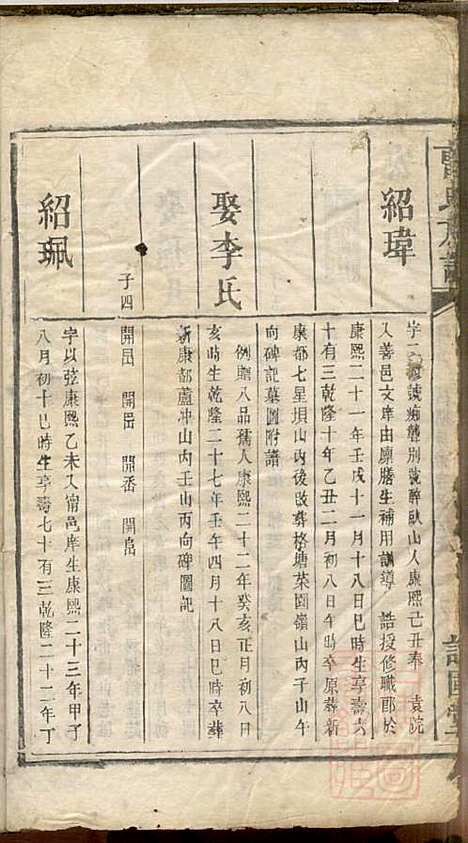 曹氏族谱_曹基澍等_20册_谯国堂_清同治四年(1865_曹氏家谱_六