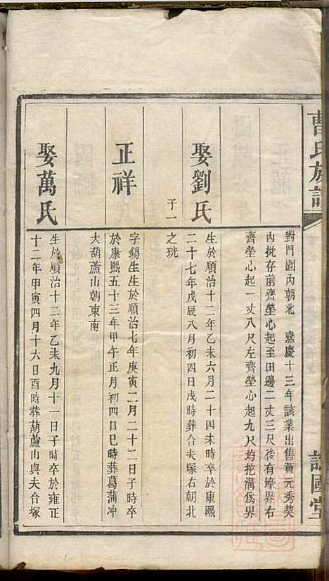 曹氏族谱_曹基澍等_20册_谯国堂_清同治四年(1865_曹氏家谱_十六