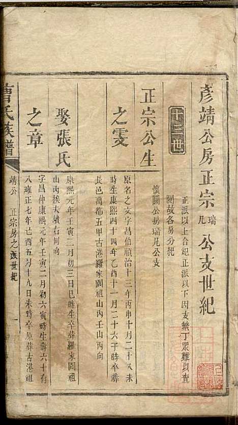 曹氏族谱_曹基澍等_20册_谯国堂_清同治四年(1865_曹氏家谱_十八