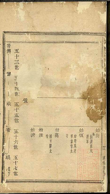 浦阳墅屏吴氏宗谱_2册_浦阳吴氏_清同治5年(1866_浦阳墅屏吴氏家谱_一