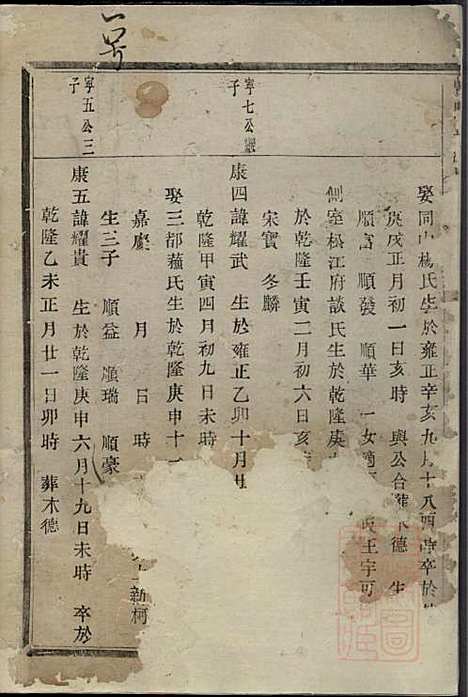 暨阳长浦曹氏宗谱_2册_暨阳曹氏_清道光27年(1847_暨阳长浦曹氏家谱_二