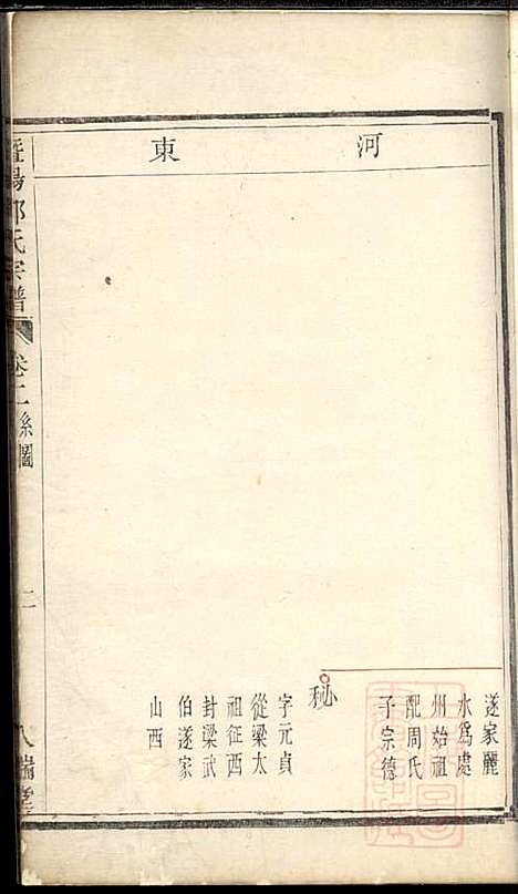 暨阳郑氏宗谱_郑佳_2册_人瑞堂_清乾隆34年(1769_暨阳郑氏家谱_一