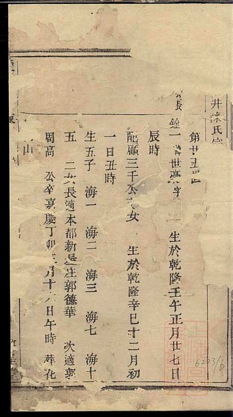 暨阳四井陈氏宗谱_陈长庚_12册_德星堂_清光绪14年(1888_暨阳四井陈氏家谱_十二