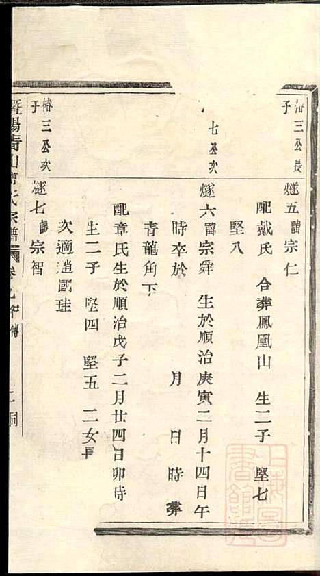 暨阳青山傅氏宗谱_9册_暨阳傅氏_清同治10年(1871_暨阳青山傅氏家谱_四