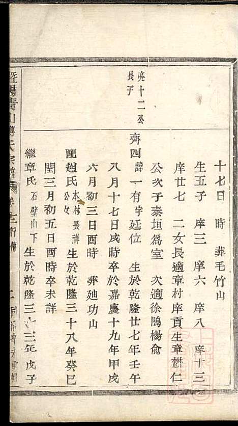 暨阳青山傅氏宗谱_9册_暨阳傅氏_清同治10年(1871_暨阳青山傅氏家谱_七