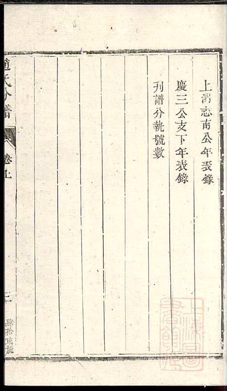 洪溪赵氏庆三公支下分谱_赵增复_4册_镇江赵氏_清同治12年(1873_洪溪赵氏庆三公支下分谱_一