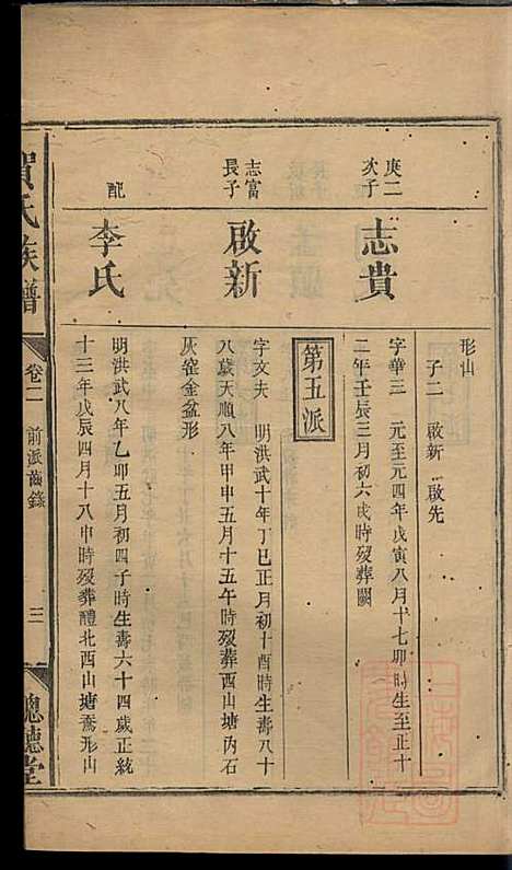 贺氏族谱_贺林桂_6册_聪听堂_清同治5年(1866_贺氏家谱_三