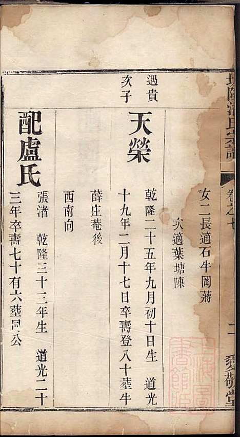 坂陆潘氏宗谱_潘澍忠_10册_爱敬堂_清同治13年(1874_坂陆潘氏家谱_四