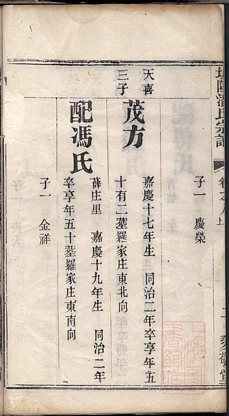 坂陆潘氏宗谱_潘澍忠_10册_爱敬堂_清同治13年(1874_坂陆潘氏家谱_五