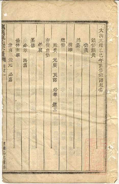 龙溪陈氏宗谱_陈树栅_26册_义乌陈氏_清光绪31年(1905_龙溪陈氏家谱_一