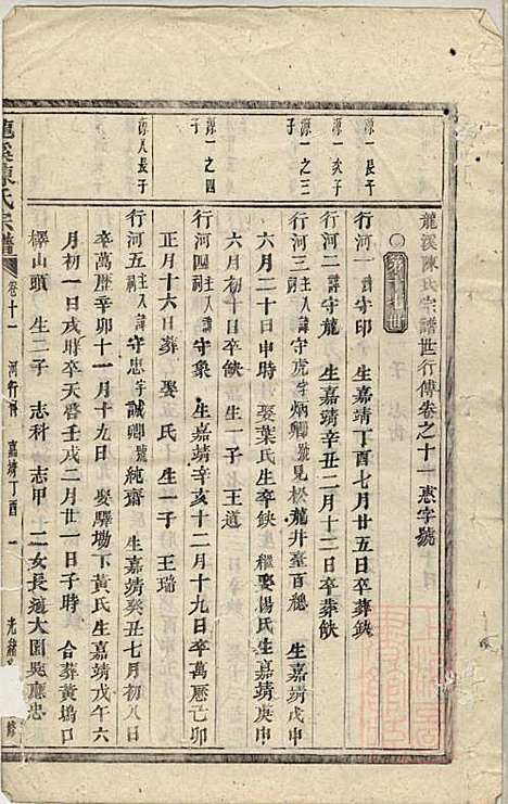 龙溪陈氏宗谱_陈树栅_26册_义乌陈氏_清光绪31年(1905_龙溪陈氏家谱_十