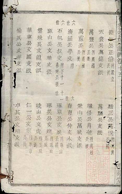 会稽孙氏宗谱_孙凤墀_7册_垂裕堂_清同治4年(1865_会稽孙氏家谱_七