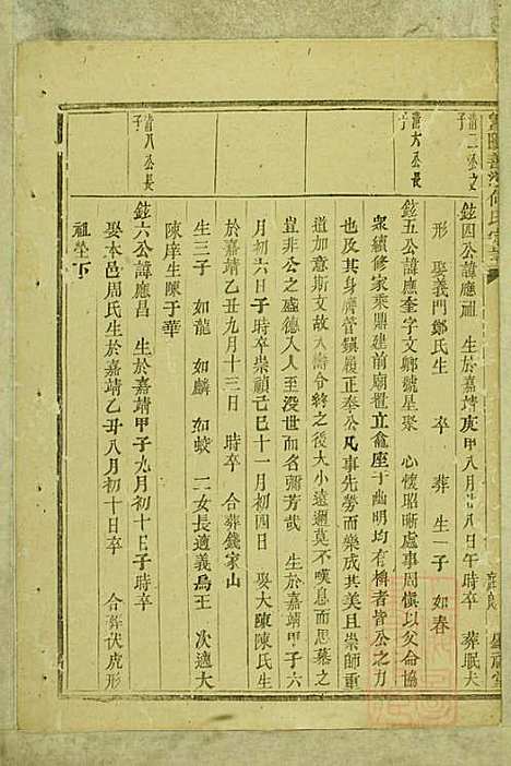 暨阳善溪何氏宗谱_何炳文_14册_肇眕堂_清同治10年(1871_暨阳善溪何氏家谱_三