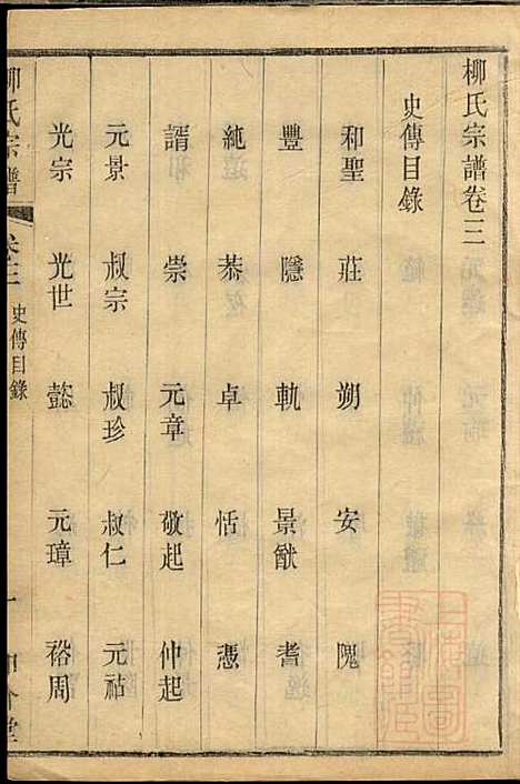 金匮甘露柳氏宗谱_柳畅_8册_和介堂_清光绪19年(1893_金匮甘露柳氏家谱_三