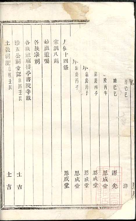 暨阳花亭周氏宗谱_周镛_10册_思成堂_清道光25年(1845_暨阳花亭周氏家谱_一