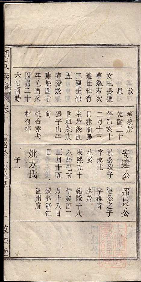 胡氏族谱_胡琼和_16册_敦睦堂_清光绪2年(1876_胡氏家谱_十