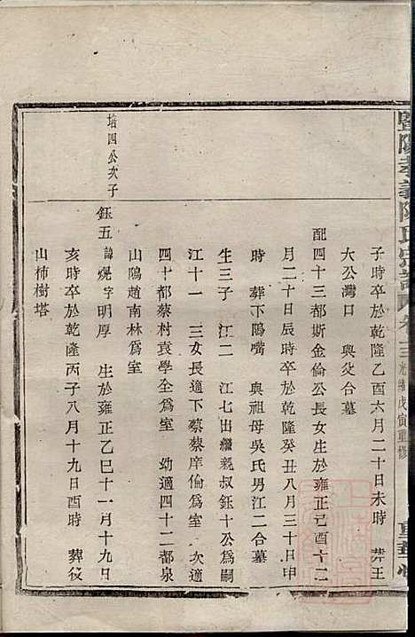 暨阳孝义陈氏宗谱_陈瓒_16册_重华堂_清光绪4年(1878_暨阳孝义陈氏家谱_十三