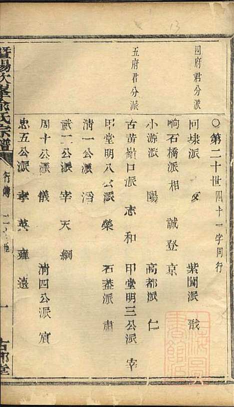 暨阳次峰俞氏宗谱_俞鸿裳_73册_古邗堂_清道光16年(1836_暨阳次峰俞氏家谱_五