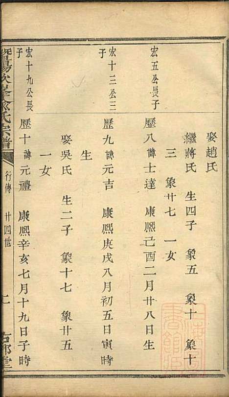 暨阳次峰俞氏宗谱_俞鸿裳_73册_古邗堂_清道光16年(1836_暨阳次峰俞氏家谱_二十