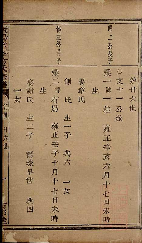 暨阳次峰俞氏宗谱_俞鸿裳_73册_古邗堂_清道光16年(1836_暨阳次峰俞氏家谱_二六