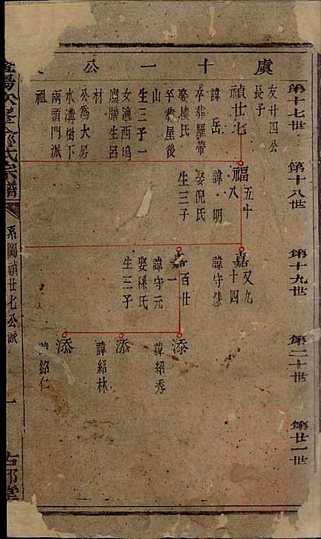 暨阳次峰俞氏宗谱_俞鸿裳_73册_古邗堂_清道光16年(1836_暨阳次峰俞氏家谱_四十