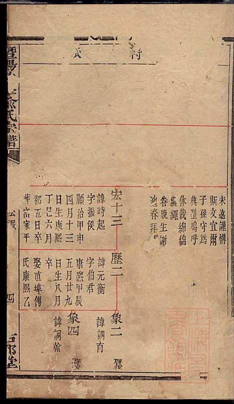 暨阳次峰俞氏宗谱_俞鸿裳_73册_古邗堂_清道光16年(1836_暨阳次峰俞氏家谱_五三