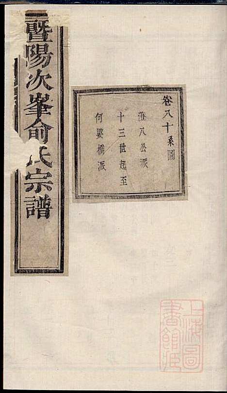 暨阳次峰俞氏宗谱_俞鸿裳_73册_古邗堂_清道光16年(1836_暨阳次峰俞氏家谱_六九