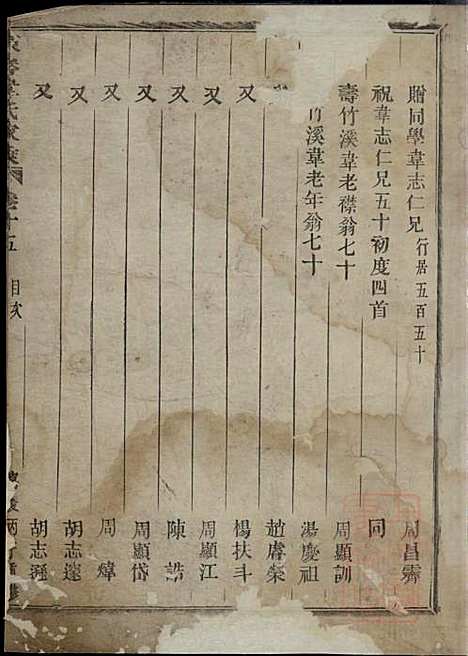 东眷韦氏家乘_韦洪、韦洪鼎_2册_东阳韦氏_清嘉庆21年(1816_东眷韦氏家乘_二