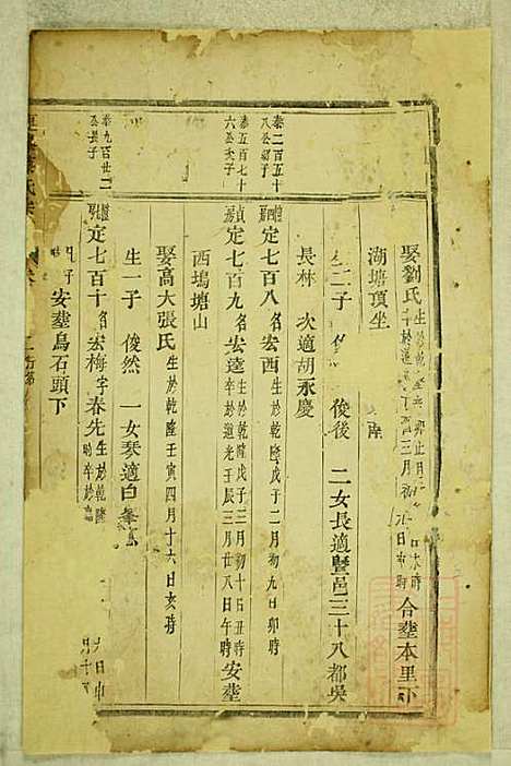 鹿峰蔡氏宗谱_3册_东阳蔡氏_清道光28年(1848_鹿峰蔡氏家谱_二