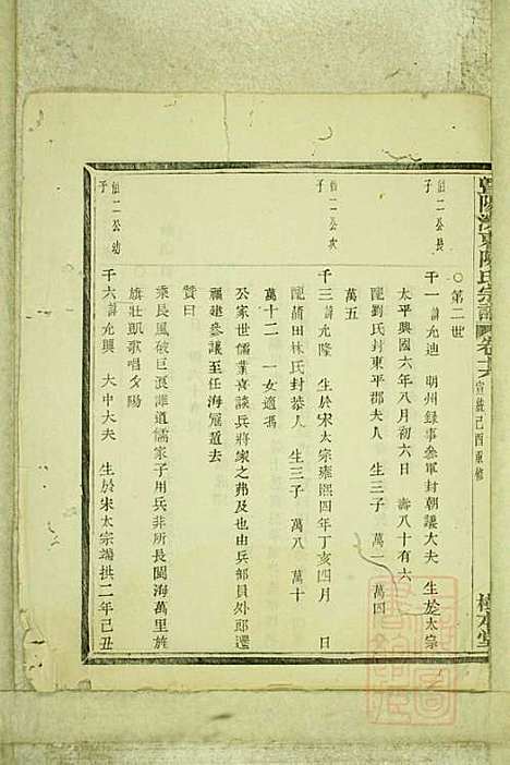 暨阳浣东陈氏宗谱_陈海珊_31册_树本堂_清宣统元年(1909_暨阳浣东陈氏家谱_十四