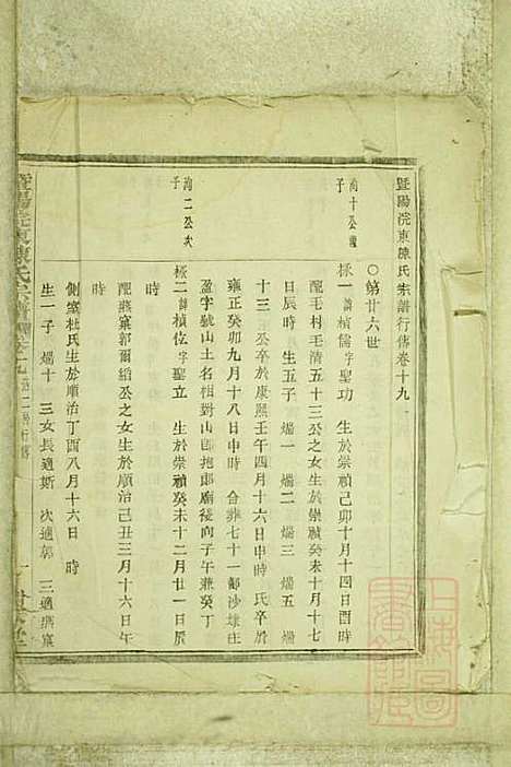 暨阳浣东陈氏宗谱_陈海珊_31册_树本堂_清宣统元年(1909_暨阳浣东陈氏家谱_十六